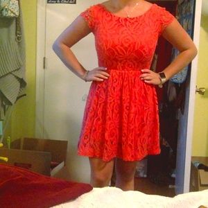 Fit and Flare Lace Dress
